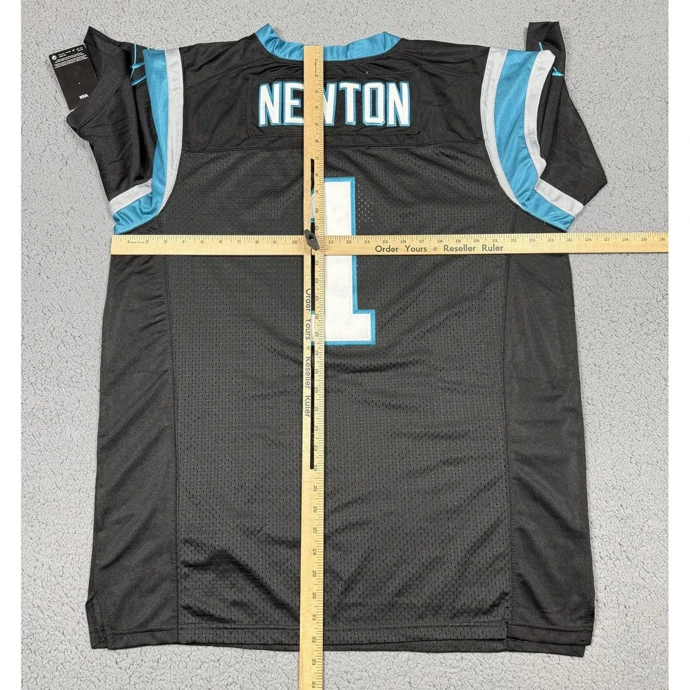 NWT Nike Carolina Panthers Cam Newton Super Bowl 50 Jersey‎ Mens XL Black NFL